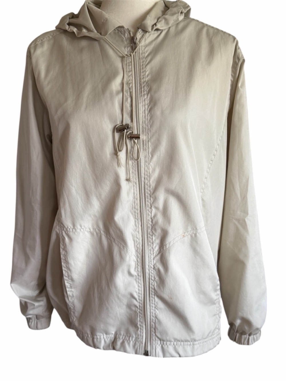 Architect Light Cream Hooded Utility Jacket